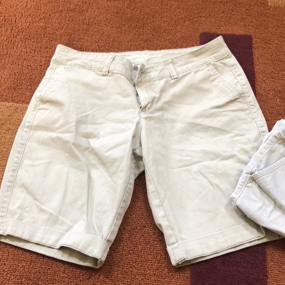 Two Pairs of Khaki Shorts